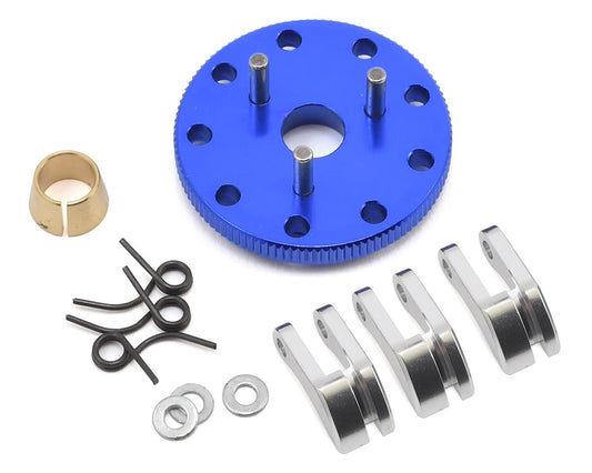Hot Racing Light Weight 3-Shoe Clutch & Flywheel Kit for Traxxas T-Maxx (Blue) (HRATRX100S306)