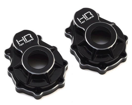 Hot Racing Aluminum Outer Portal Drive Housing for Traxxas TRX-4 (Black) (2) (HRATRXF21C01)