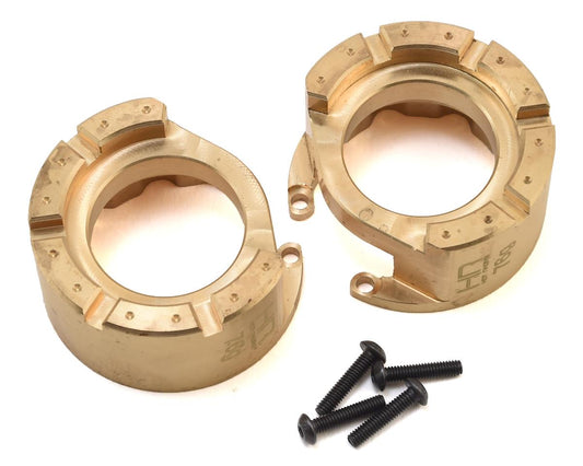 Hot Racing Brass Heavy Metal Knuckle Weight for Traxxas TRX-4 (2) (HRATRXF21HKW)