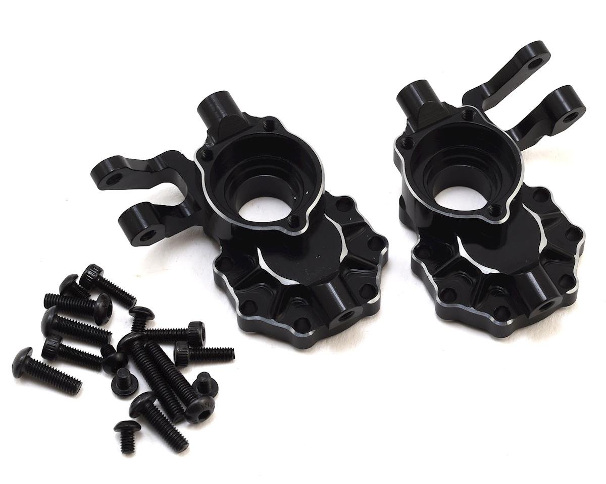 Hot Racing Aluminum Front Inner Portal Housing for Traxxas TRX-4 (Black) (2) (HRATRXF21P01)