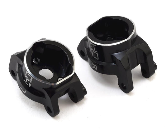 Hot Racing Aluminum Rear Axle Portal Mount for Traxxas TRX-4 (Black) (HRATRXF22M01)