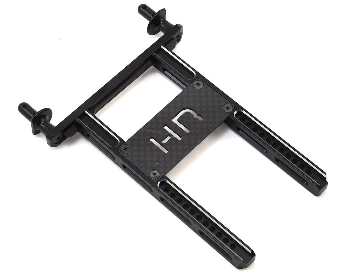 Hot Racing Aluminum Rear Body Mount w/Graphite Brace for Traxxas TRX-4 (Black) (HRATRXF3201)