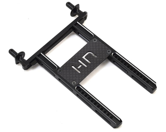 Hot Racing Aluminum Rear Body Mount w/Graphite Brace for Traxxas TRX-4 (Black) (HRATRXF3201)