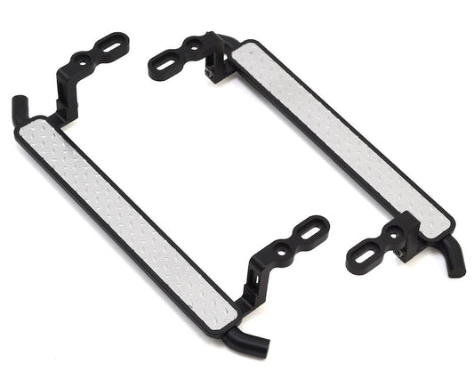 Hot Racing Aluminum Diamond Rock Rail Side Step for Traxxas TRX-4 (Black) (2) (HRATRXF33DP01)