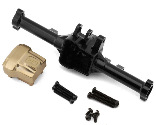 Hot Racing Aluminum Rear Axle & Brass Differential Cover for Traxxas TRX-4M (HRATRXM13H01)