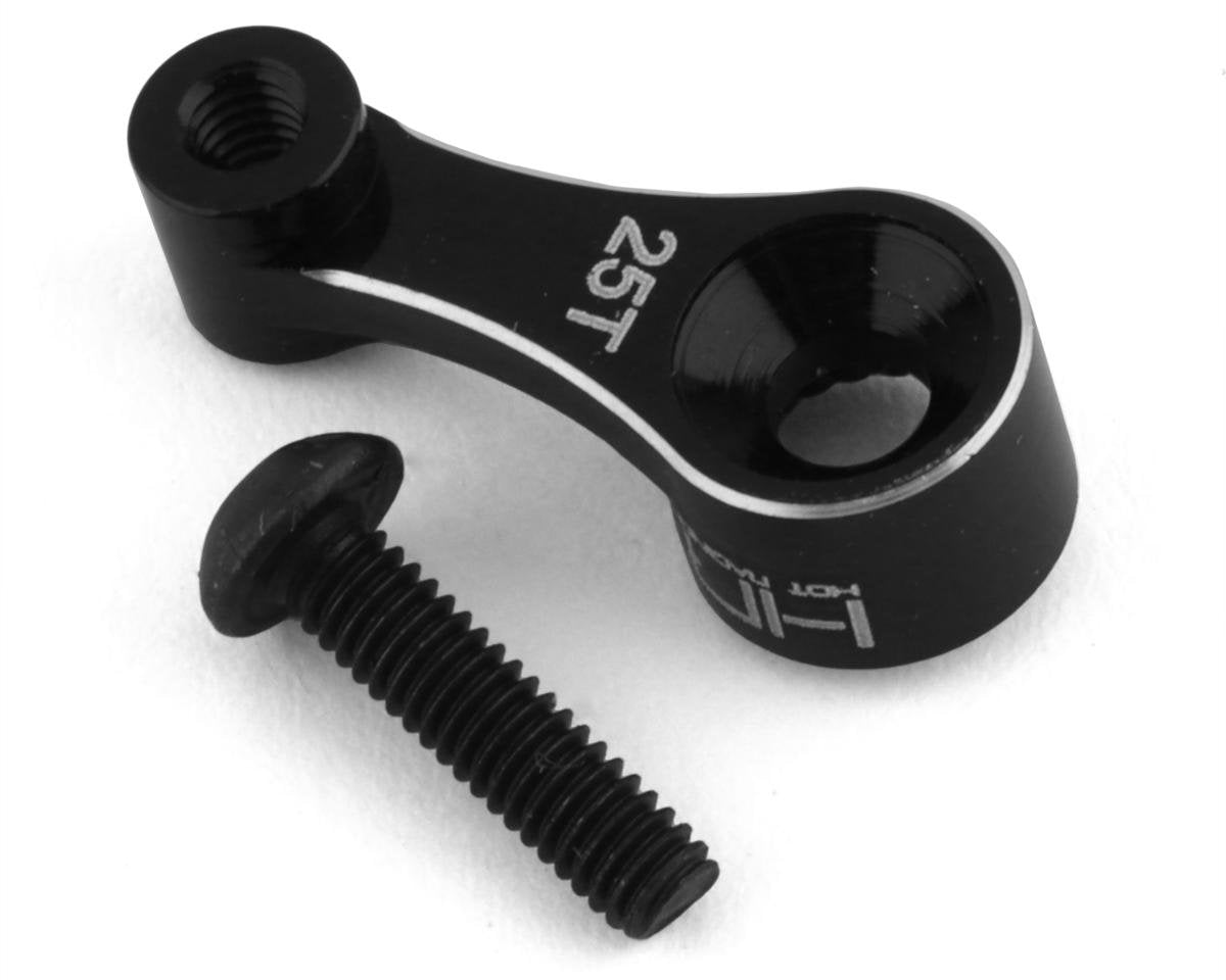Hot Racing Aluminum Servo Horn for Traxxas TRX-4M (Black) (25T) (HRATRXM25SH01)