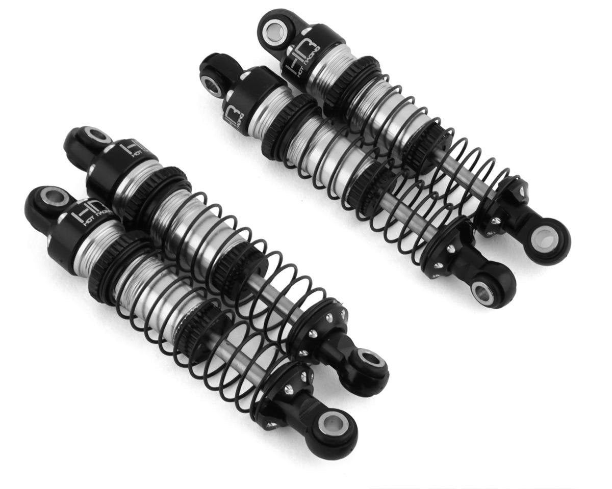 Hot Racing Threaded Aluminum Shocks for Traxxas TRX-4M (Black) (4) (HRATRXM51DP08)