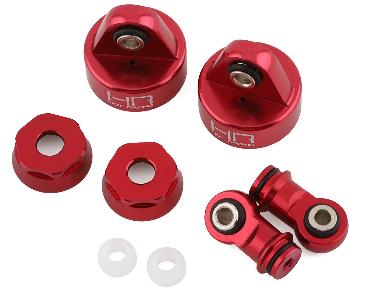 Hot Racing Traxxas UDR Aluminum Shock Caps & Ends (Red) (2) (HRATUDR156CA02)