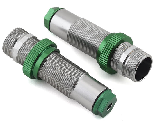 Hot Racing Twin Hammer Aluminum Rear Threaded Shock Bodies (Green) (2) (HRAVTH155R05)
