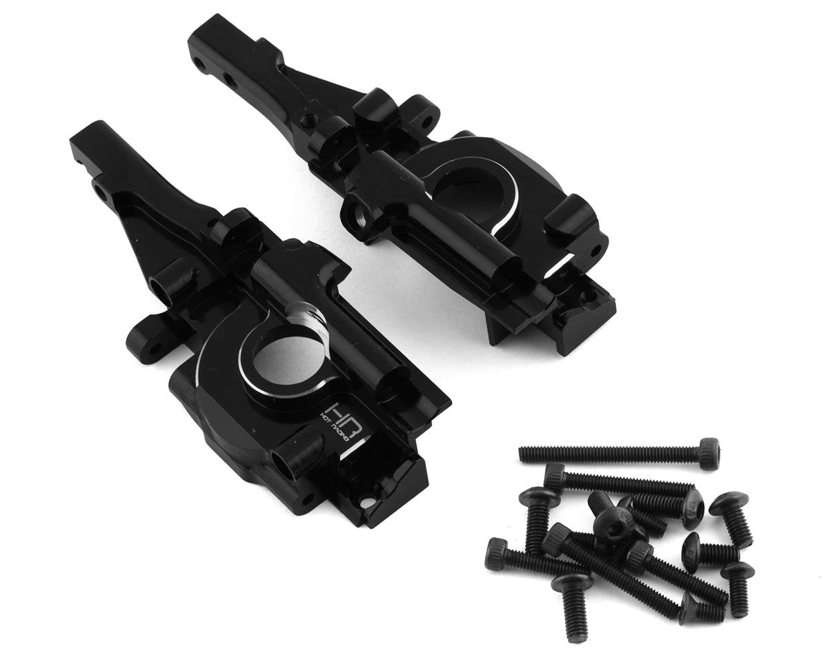 Hot Racing Aluminum Secure Lock Rear Bulkhead for Traxxas 1/16 Revo (Black) (HRAVXS13X01)