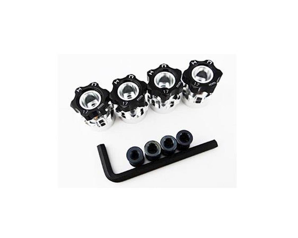 Hot Racing 12mm to 17mm Hex Hub Adapters (4) (6mm Offset) (HRAWH17HS01)