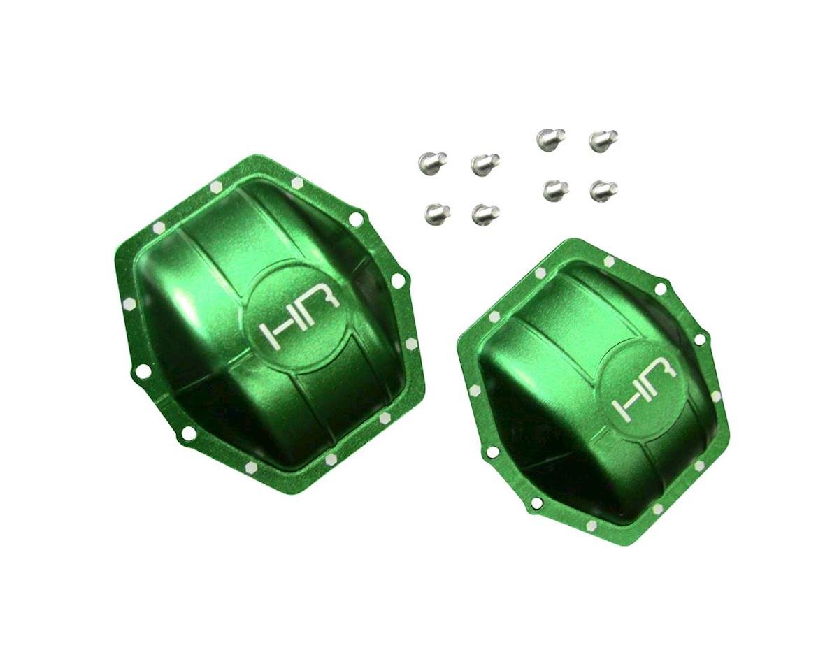 Hot Racing Aluminum AR60 Axle Diff Covers Green Yeti Wrai (HRAWRA12C05)