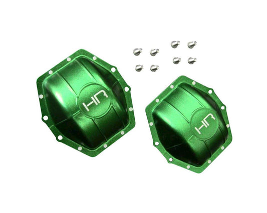 Hot Racing Aluminum AR60 Axle Diff Covers Green Yeti Wrai (HRAWRA12C05)