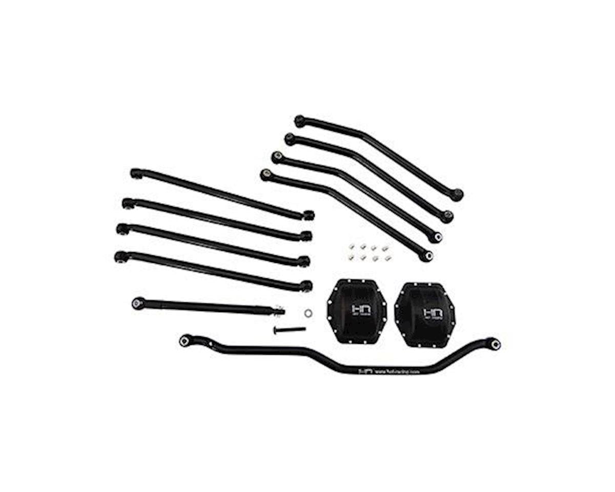 Hot Racing Wraith/AX10 Ridgecrest Aluminum Link Set (Black) (HRAWRA8000X01)