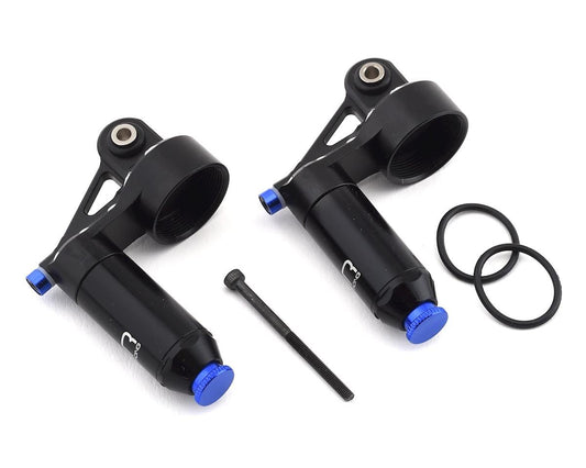 Hot Racing Aluminum Piggyback Reservoir Shock Kit for Traxxas X-Maxx/XRT (2) (HRAXMX156R01)