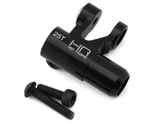 Hot Racing Aluminum Clamp Servo Horn for Traxxas X-Maxx (Black) (25T) (HRAXMX48SH25)