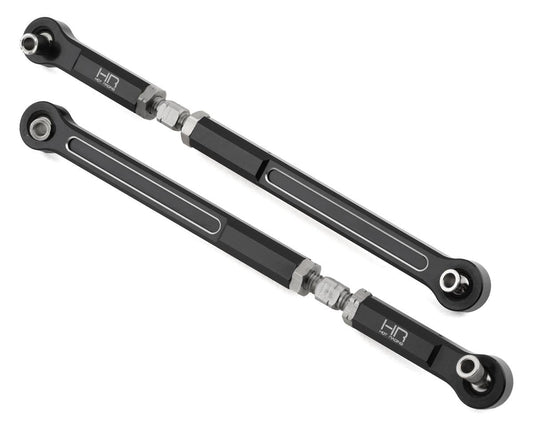 Hot Racing Adjustable Steering Links for Traxxas X-Maxx (Black) (2) (HRAXMX49A01)