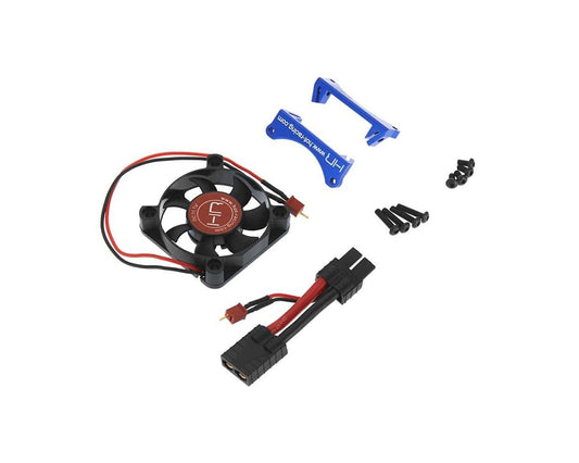 Hot Racing 50mm Monster Blower Fan Kit for Traxxas X-Maxx (Blue) (HRAXMX505F06)