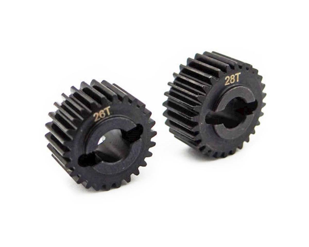 Hot Racing Steel Hi Speed Gear Set 48P 26T/48P 28T Yeti (HRAYET1000HP)