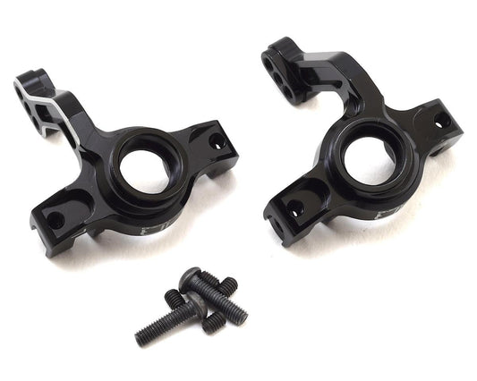 Hot Racing Axial Yeti Aluminum Steering Knuckles (Black) (2) (HRAYET2101)