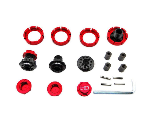 Hot Racing 17mm Hub 3.8 Raceline Hub W Serrated Nuts Yeti (HRAYEX10X02)