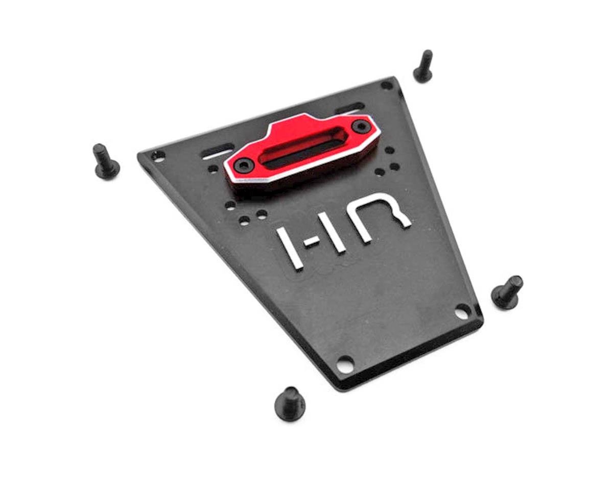 Hot Racing Aluminum Winch Mount Front Skid Plate Yeti XL (HRAYEX331W01)