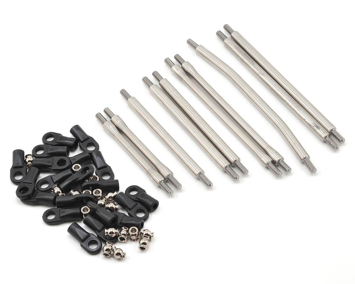 Incision SCX10 II 1/4" Stainless Steel Link Kit (10) (12.3" Wheelbase) (INCIRC00070)