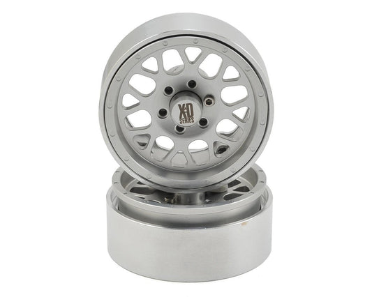 Incision KMC 1.9" XD820 Grenade Aluminum Beadlock Wheels (2) (Clear) (INCIRC00111)
