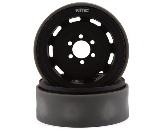 Incision KMC XD720 Roswell 1.9" Beadlock Wheels (Black) (2) (INCIRC00240)