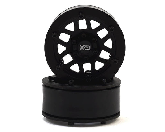 Incision KMC XD229 Machete 1.9" Plastic Beadlock Wheels (2) (Black) (INCIRC00250)