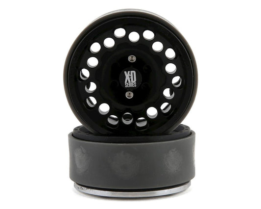 Incision KMC 1.9" XD129 Holeshot Crawler Wheel (Black) (2) (INCIRC00330)