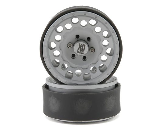 Incision KMC 1.9" XD129 Holeshot Crawler Wheel (Silver) (2) (INCIRC00331)
