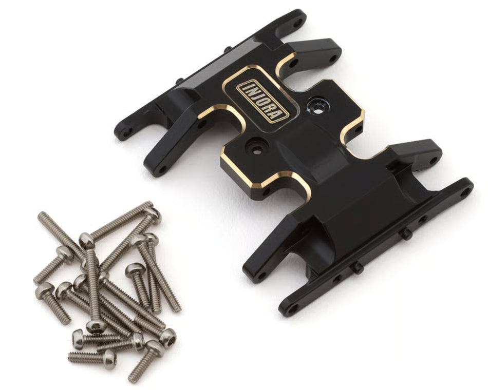 INJORA - Axial SCX24 Brass Skid Plate (Black) (15g) (SCX24-111BK)