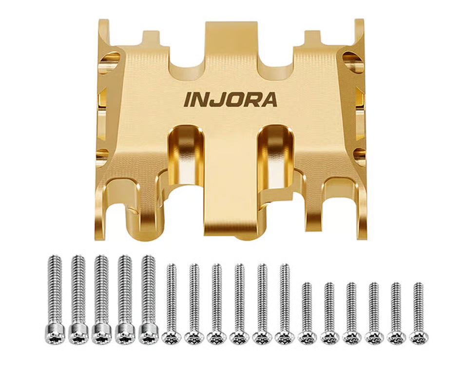 INJORA - Axial SCX30 Brass Skid Plate (Gold) (17.8g) (SCX30-06BR)