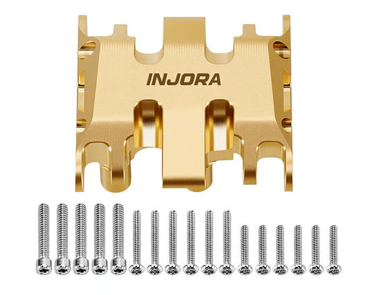 INJORA - Axial SCX30 Brass Skid Plate (Gold) (17.8g) (SCX30-06BR)