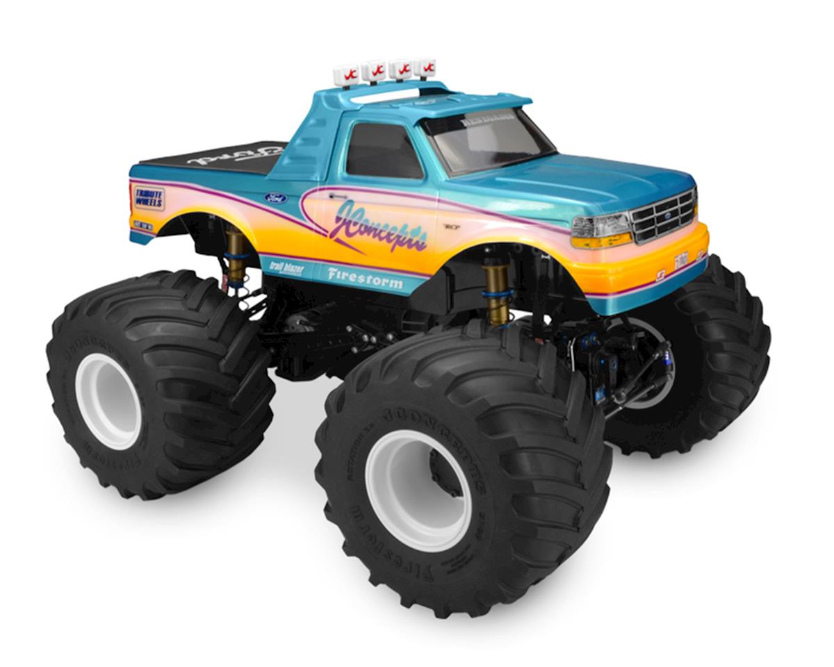 JConcepts 1993 Ford F-250 Monster Truck Body w/Racerback 2 & Visor (Clear) (JCO0303)