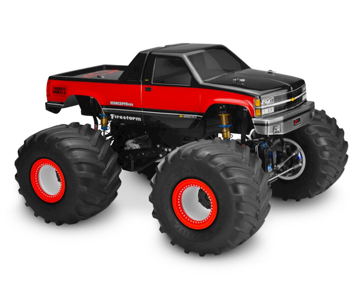 JConcepts 1988 Chevy Silverado Monster Truck Body (Clear) (JCO0332)