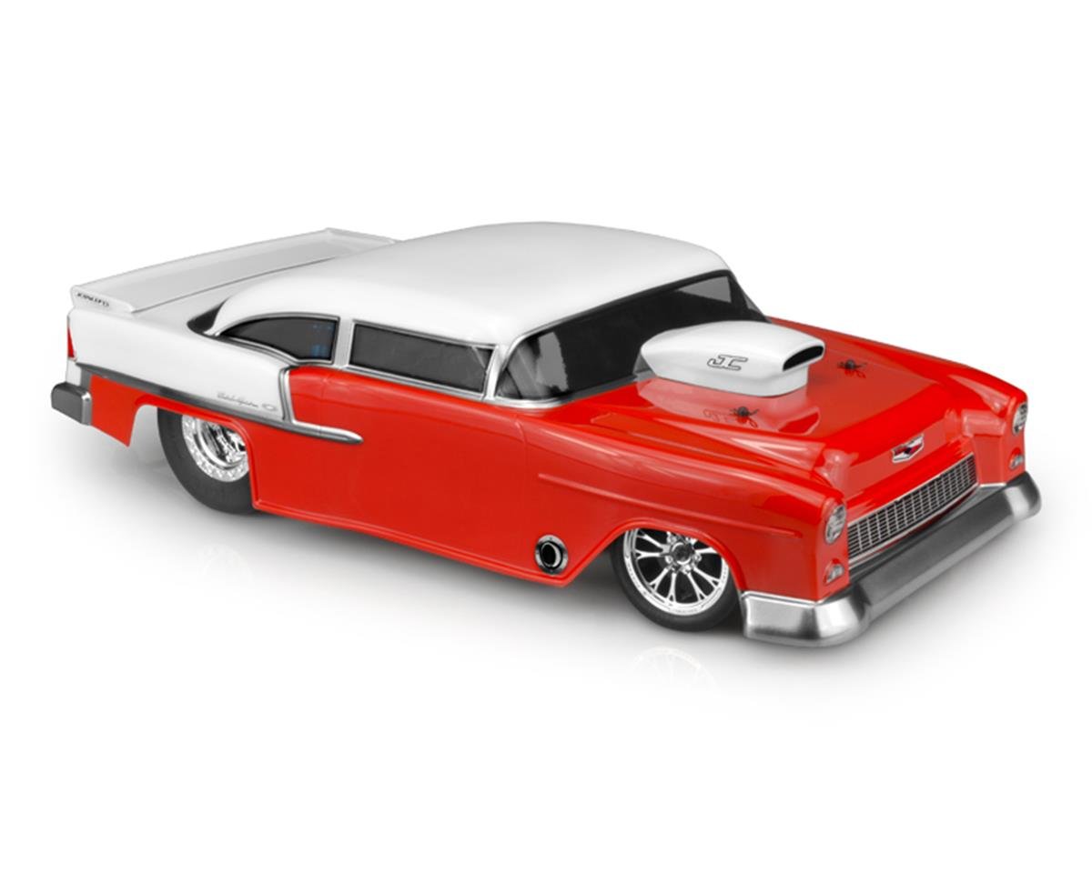 JConcepts 1955 Chevy Bel Air Street Eliminator Drag Racing Body (Clear) (JCO0365)