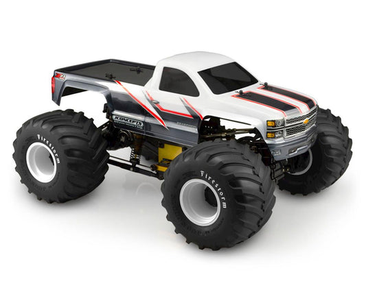 JConcepts 2014 Chevy 1500 Monster Truck Body (Clear) (Single Cab) (JCO0372)