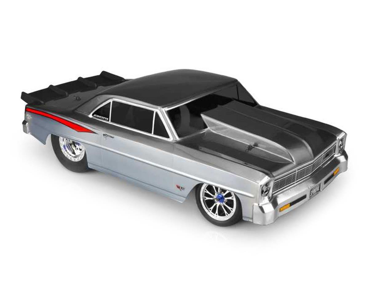 JConcepts 1966 Chevy II Nova V2 Street Eliminator Drag Racing Body (Clear) (JCO0398)