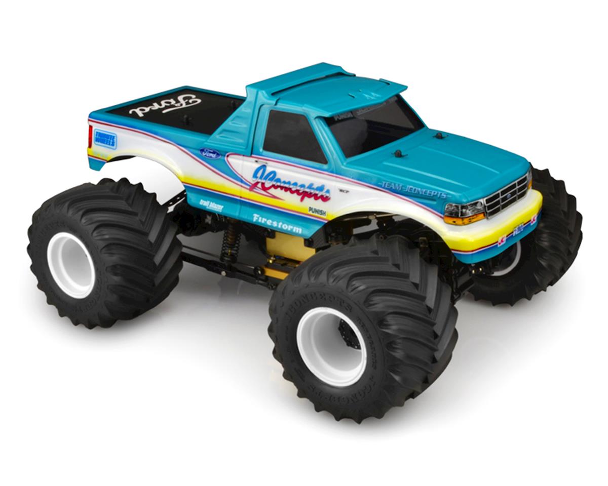 JConcepts 1993 Ford F-250 Monster Truck Body & Visor (Clear) (13.0Ó Wheelbase) (JCO0404)