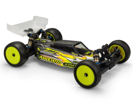 JConcepts RC10 B7/B7D "F2" Body w/Turf & Carpet Wings (Clear) (Light Weight) (JCO0614L)