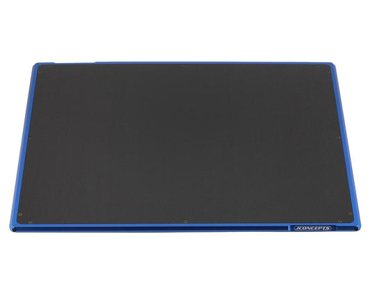JConcepts Aluminum & Carbon Set Up Board (Blue) (20x16") (JCO2103-1)