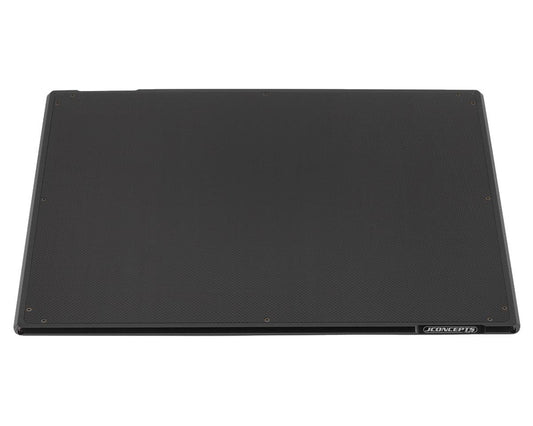 JConcepts Aluminum & Carbon Set Up Board (Black) (20x16") (JCO2103-2)