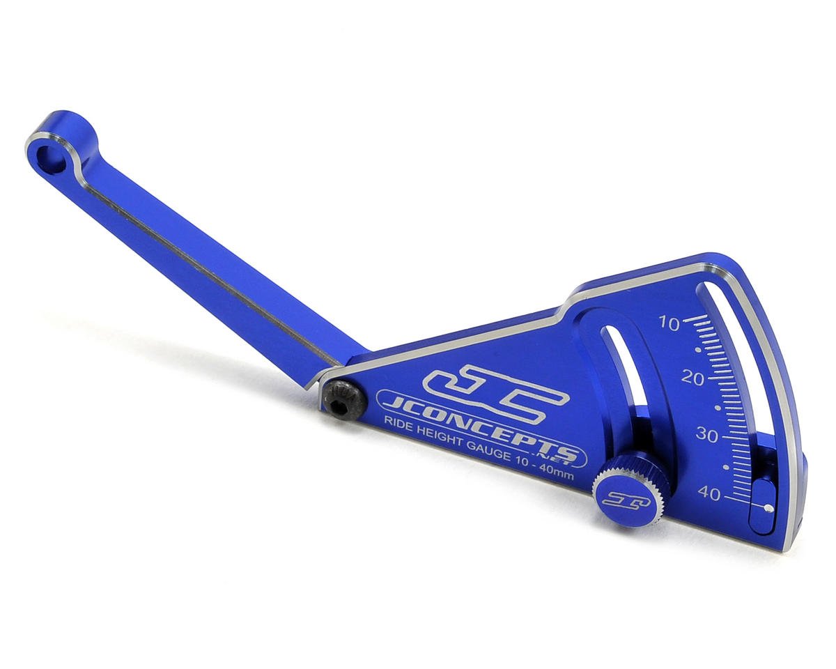 JConcepts Aluminum Ride Height Gauge (10-40mm) (Blue) (JCO2282-1)
