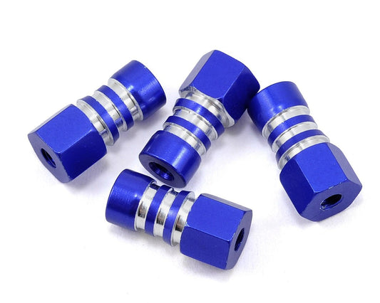 JConcepts Front & Rear Shock Mount Standoff for Traxxas Slash 4x4 (Blue) (4) (JCO2294)