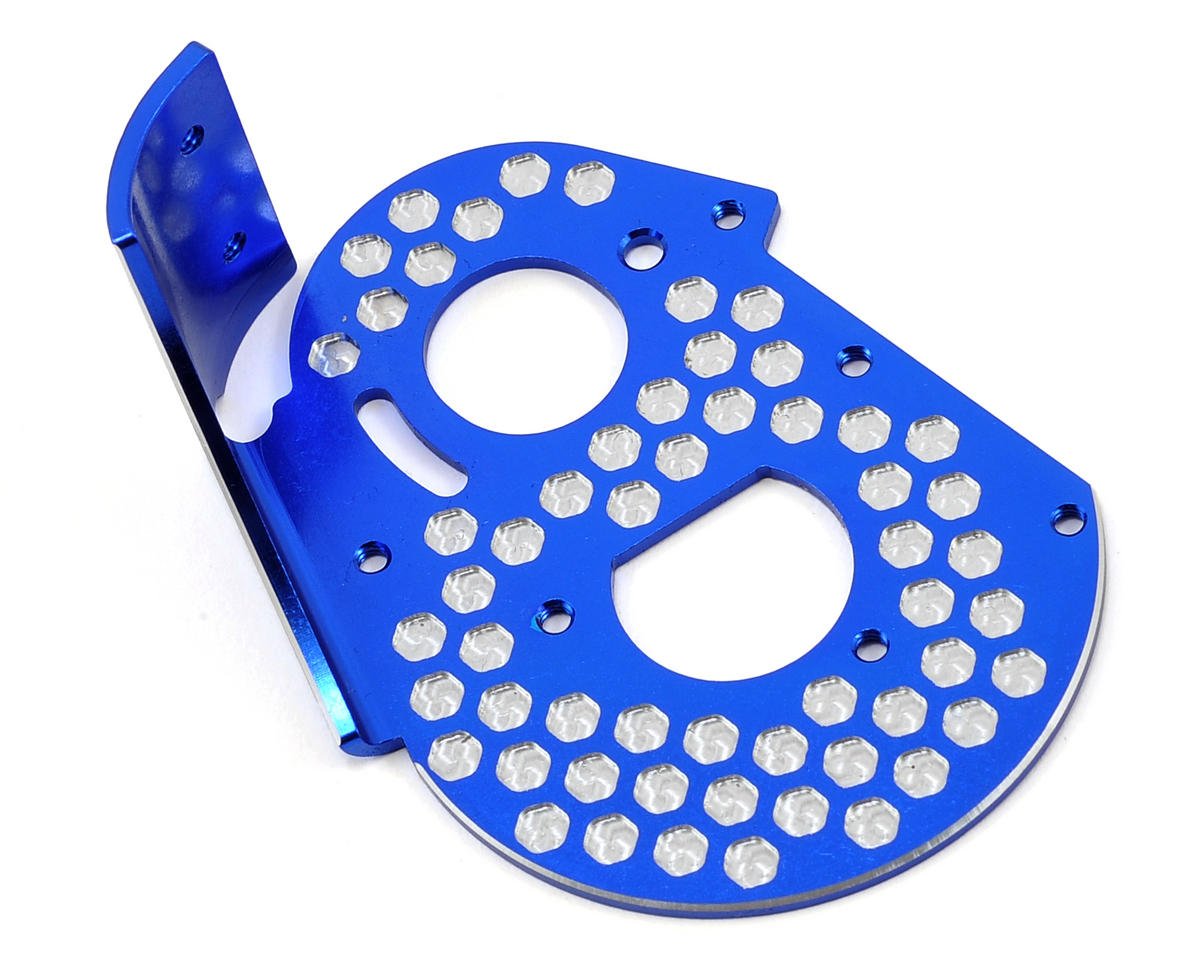 JConcepts RC10 Classic Aluminum Honeycomb Rear Motor Plate (Blue) (JCO2319-1)