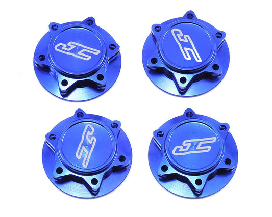 JConcepts Fin 17mm 1/8th Serrated Light Weight Wheel Nut (Blue) (4) (JCO2451-1)