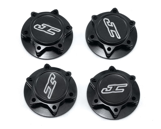 JConcepts Fin 17mm 1/8th Serrated Light Weight Wheel Nut (Black) (4) (JCO2451-2)