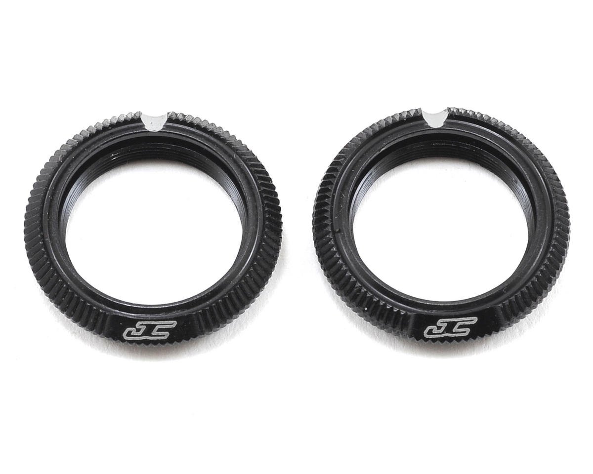 JConcepts Fin Aluminum 12mm Shock Collar (Black) (2) (JCO2491-2)